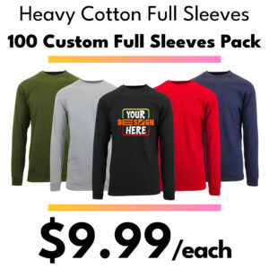 100 Custom Full Sleeves Package Deal